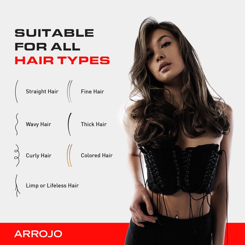 Arrojo Volume Foam Hair Mousse, Lavender-Pear Scent â€“ Sulfate & Paraben-Free Volumizing Mousse for Fine Hair & All Hair Types - Adds Shape, Bounce & Texture, 4.2 fl. oz - Image 5