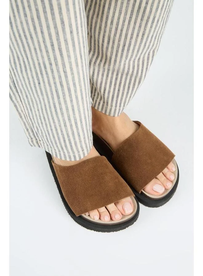 Manijero  Lizette Women's Genuine Leather Single-Band Taba Sandal. for Women | Best Price UAE