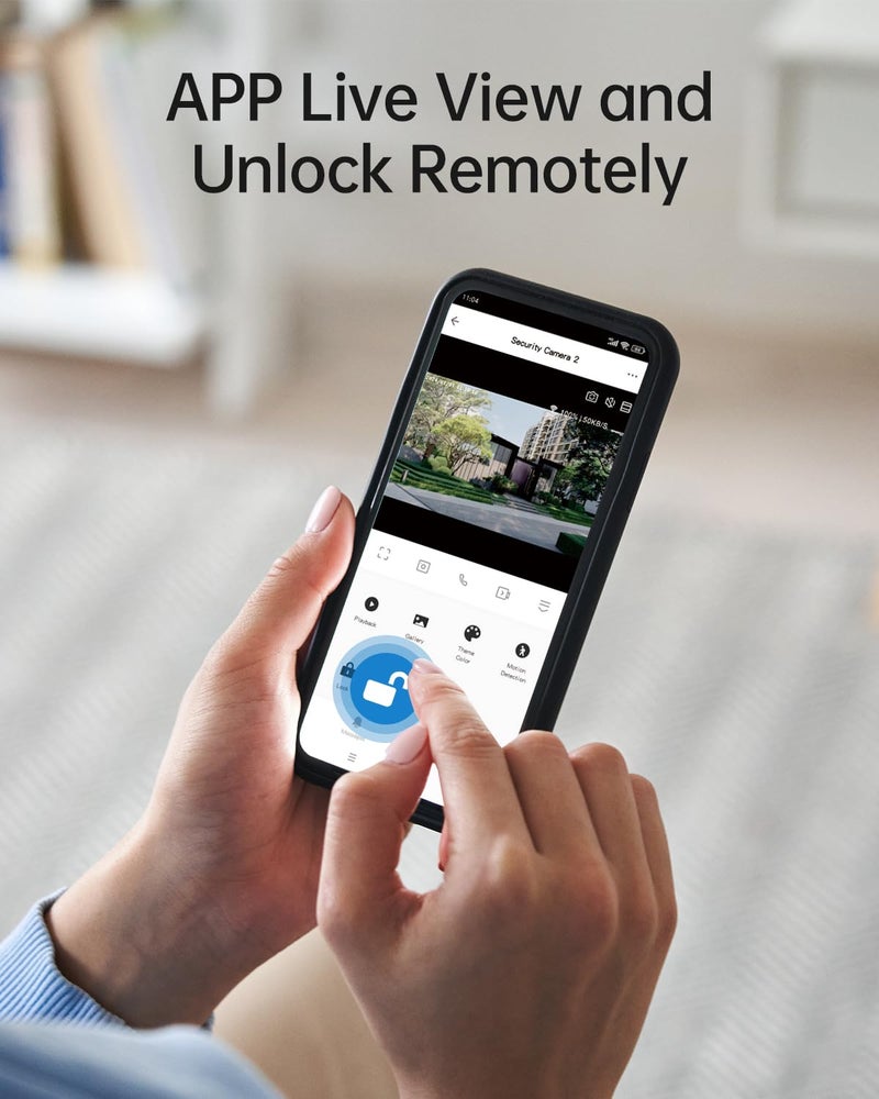 TMEZON WiFi Video Intercom System Doorbell with Camera and 7 Inch Monitor IP Wired Video Door Phone 1080P Wired Night Vision,No Monthly Fees, Support Remote Unlock Door Release,Snapshot, Tuya - Image 4