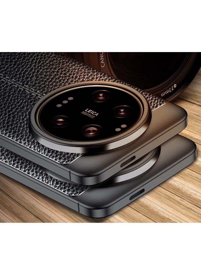 general Case Made for Xiaomi 14 Ultra Case, Carbon Fiber Texture Design Cover Anti-Scratch Shock Absorption Case for Xiaomi 14 Ultra Case (2024) - Image 2