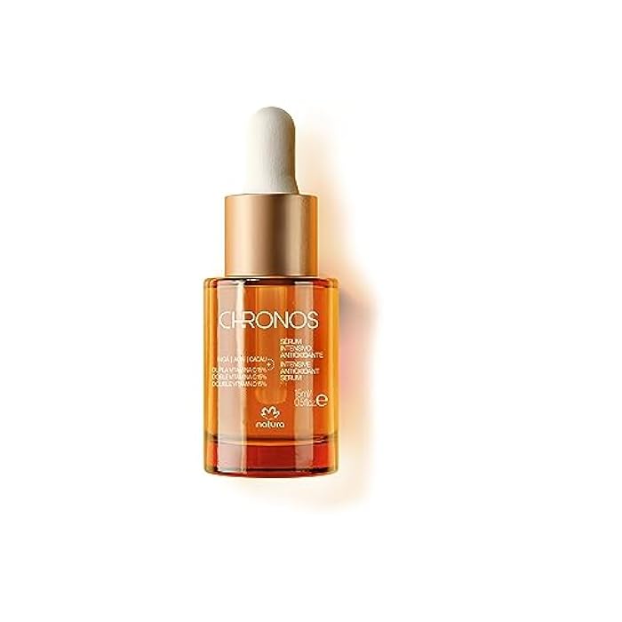 natura - Chronos Intensive Anti-Oxidant Serum - Brightening 15% Vitamin C Serum - Protects from Oxidation with Inga, Açaí & Cacau - Stimulates Collagen Vegan & Cruelty-Free Skincare - 15ml - Image 1