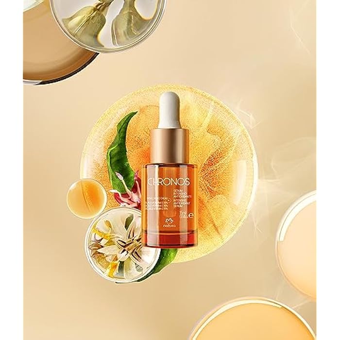 natura - Chronos Intensive Anti-Oxidant Serum - Brightening 15% Vitamin C Serum - Protects from Oxidation with Inga, Açaí & Cacau - Stimulates Collagen Vegan & Cruelty-Free Skincare - 15ml - Image 2