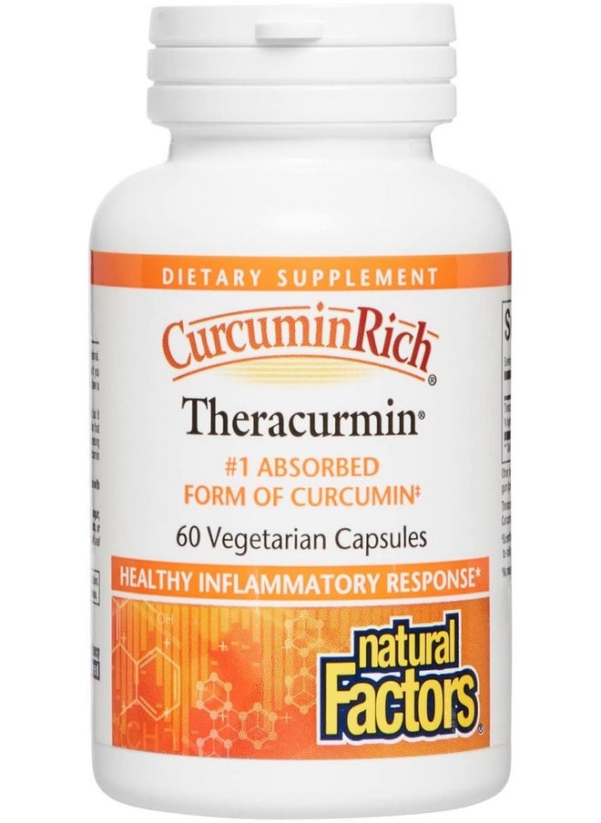 natural Factors - Natural Factors, CurcuminRich Theracurmin, 30 mg, Formulated for Superior Absorption, 60 Count (Pack of 1) - Image 1