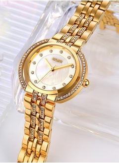 SKMEI Women’s Luxury Style Rhinestone Scale Markers Waterproof Quartz Wristwatch - 1979  - Image 3