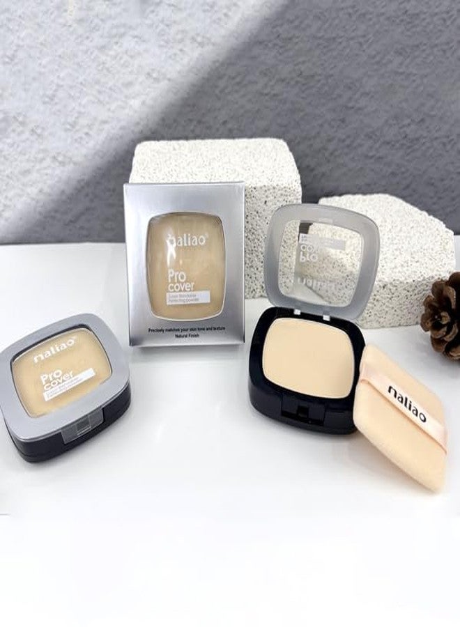 Maliao Pro Cover Super-Blendable Perfecting Powder - Seamless Perfection for Every Skin Tone (NATURAL BEIGE) - Image 3