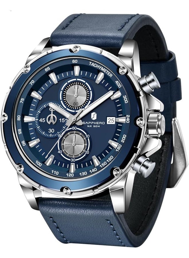 Sapphero Watches for Men Chronograph Quartz Men Watches Gift for Men - Image 1