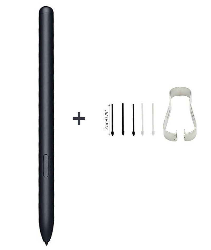 SLQ قلم استبدال S Pen لجهاز ULK Tab S7 / S7+ لجهاز Samsung Galaxy Tab S7 / S7 Plus / S7 FE (EJ-PT870) + نصائح / رؤوس (بدون بلوتوث) (أسود) - Image 2