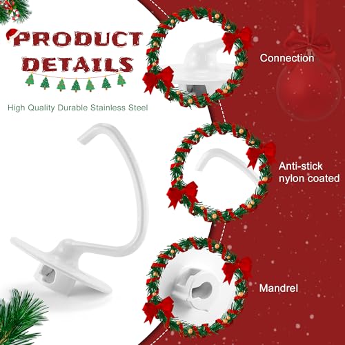 Sikawai K45DH Dough Hook/Kitchen Mixer Attachments Bread Dough Hook K45DH Fit For Tilt-Head Stand Mixer 4.5 Quart(such K45 K45SS KSM90 KSM150 KSM5 KSM500 etc) by Sikawai - Image 3