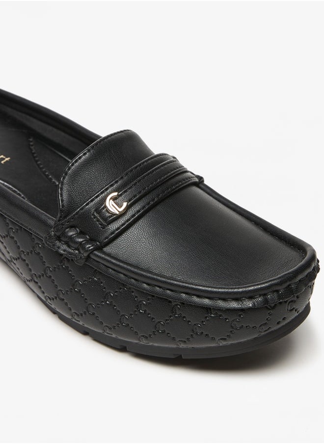 Le Confort - Women's Textured Slip-On Mules - Image 1