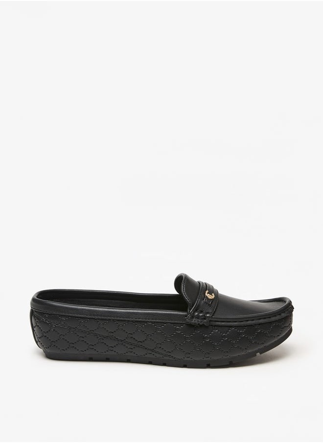 Le Confort - Women's Textured Slip-On Mules - Image 1
