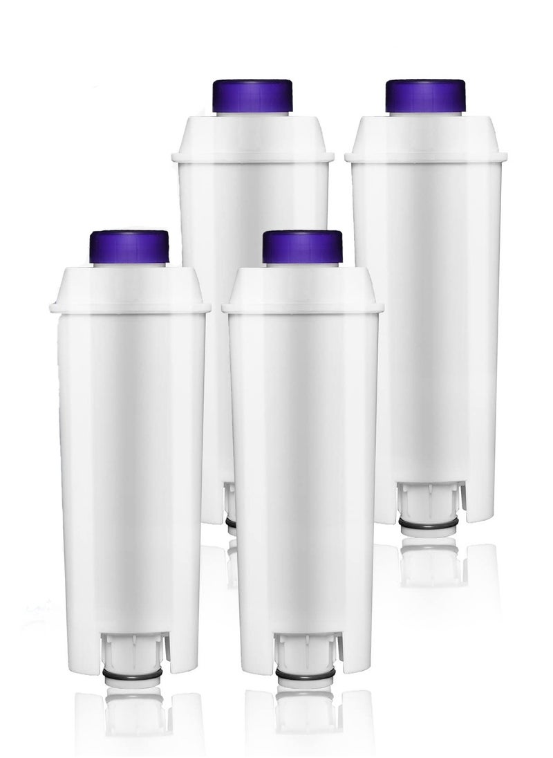 SYOSI - 4Packs DLSC002 Coffee Water Filter for Delonghi - Compatible with ECAM ESAM ETAM BCO EC EC680 EC800 - Replacement Filter for Delonghi Water Filter Anti-Lime Scale Water Purifier - Image 1