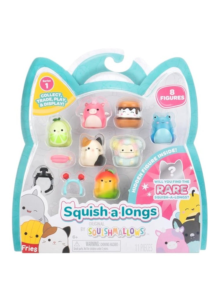 Squishmallows SQUISHMALLOWS SQUISH-A-LONGS - 7FIGURES + 1 MYSTERY + 3 ACCESSORIES 