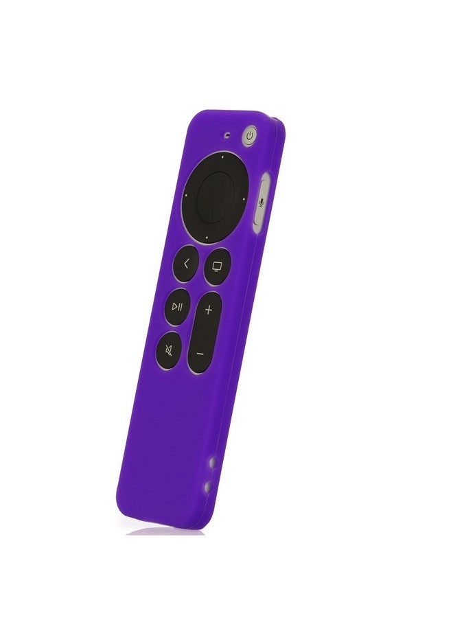 LEFXMOPHY غطاء ريموت كنترول بنفسجي بديل لجهاز Apple 4K TV الجديد 2021 سلسلة 6 الجيل السادس ريموت كنترول واقي من السيليكون مع حبل Lefxmophy - Image 2