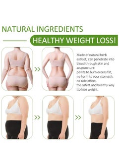 ALIVER 50 Pieces Magnetic Slimming Patches Fat Burning Belly Stickers Highly Effective Body Patches with Herbal Formula Magnetic Weight Loss Fat Burning Navel Stickers for Natural Weight Loss Unisex  - Image 2