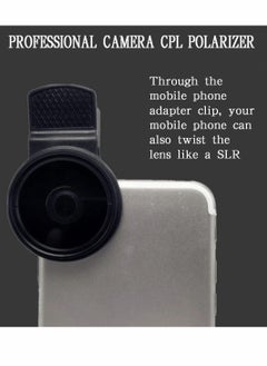 Y&D 37mm CPL Phone Camera Lens Large Aperture Universal Portable Polarizer Clip on Cellphone Cpl Filter for Most Mobilephone Models Mobile Video External Single Reflex  - Image 4