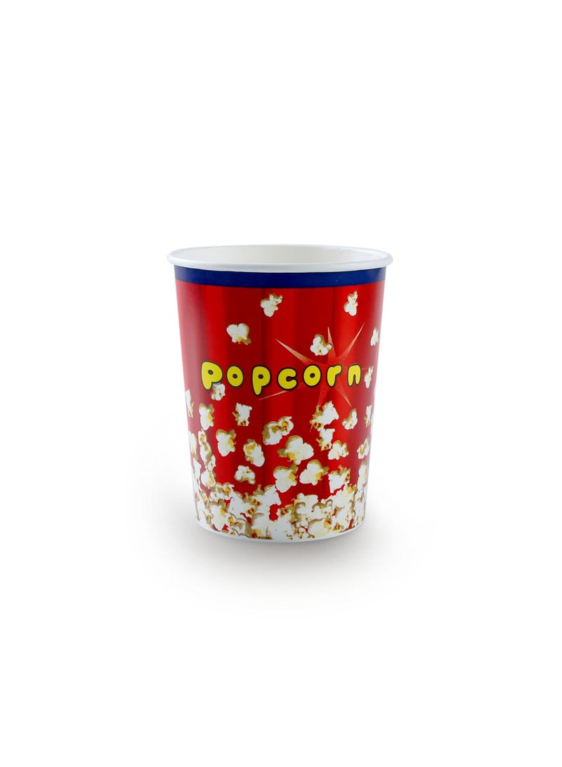 Falconpack Popcorn Red Paper Bucket Tubs for Home and Theater Movie Night Popcorns Cups for Circus, Carnival Theme Party Decorations  32Oz - Image 1