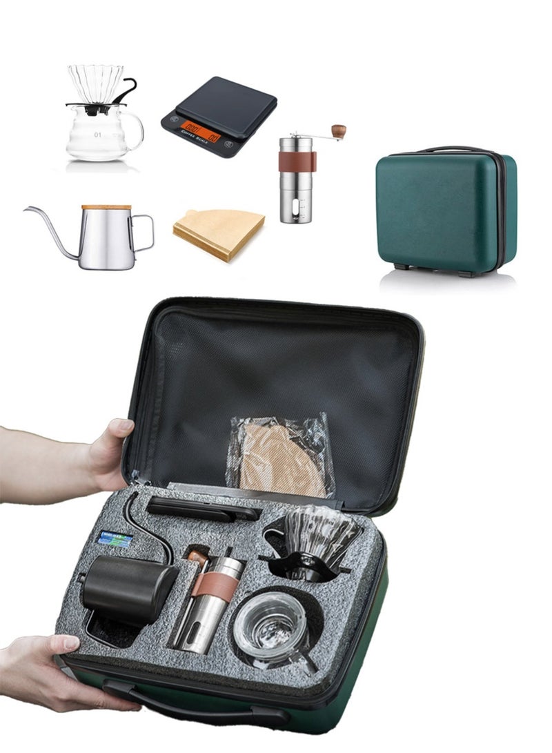 6-Piece Coffee Making & Serving Full Set Travel Coffee Gift Set Coffee Serving Sets Outdoor Coffee Makers Travel Portable Pour Over Coffee Kit - Image 1