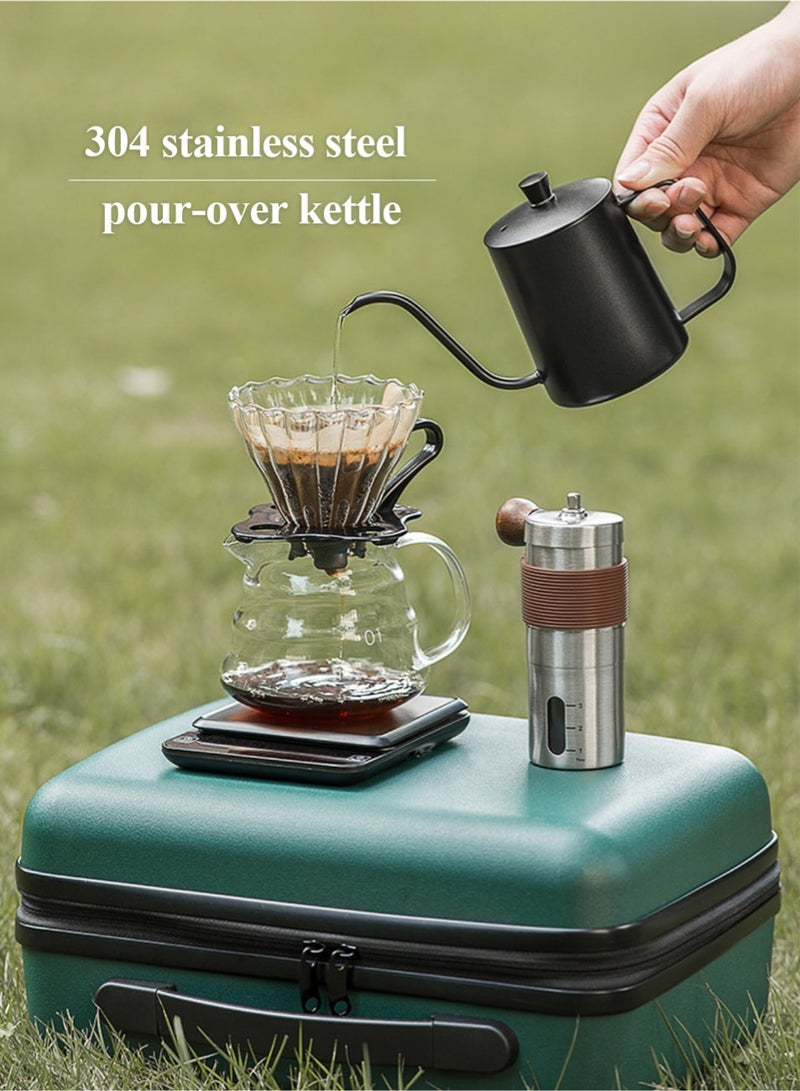 6-Piece Coffee Making & Serving Full Set Travel Coffee Gift Set Coffee Serving Sets Outdoor Coffee Makers Travel Portable Pour Over Coffee Kit - Image 4