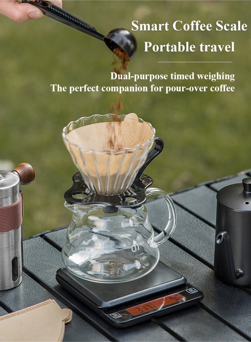 6-Piece Coffee Making & Serving Full Set Travel Coffee Gift Set Coffee Serving Sets Outdoor Coffee Makers Travel Portable Pour Over Coffee Kit - Image 5