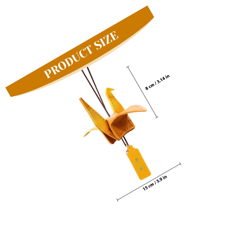 1 Set Origami Crane Decor Origami Crane Making Material Sewing Origami Crane Set Car Interior Decor - Image 2