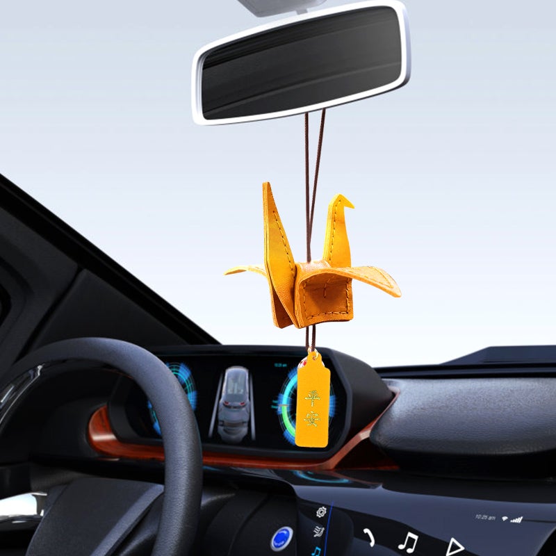 1 Set Origami Crane Decor Origami Crane Making Material Sewing Origami Crane Set Car Interior Decor - Image 5