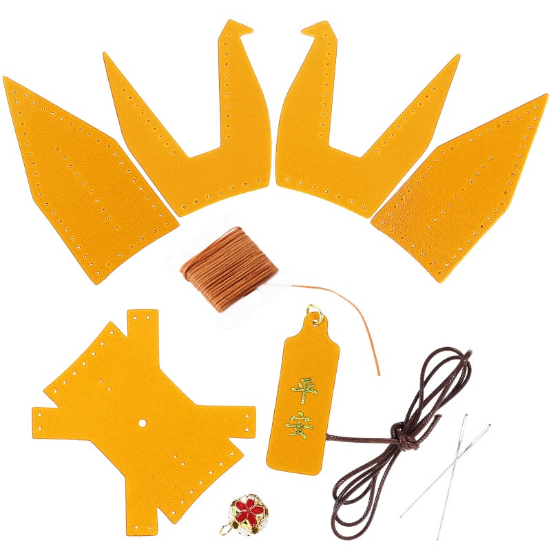1 Set Origami Crane Decor Origami Crane Making Material Sewing Origami Crane Set Car Interior Decor - Image 1