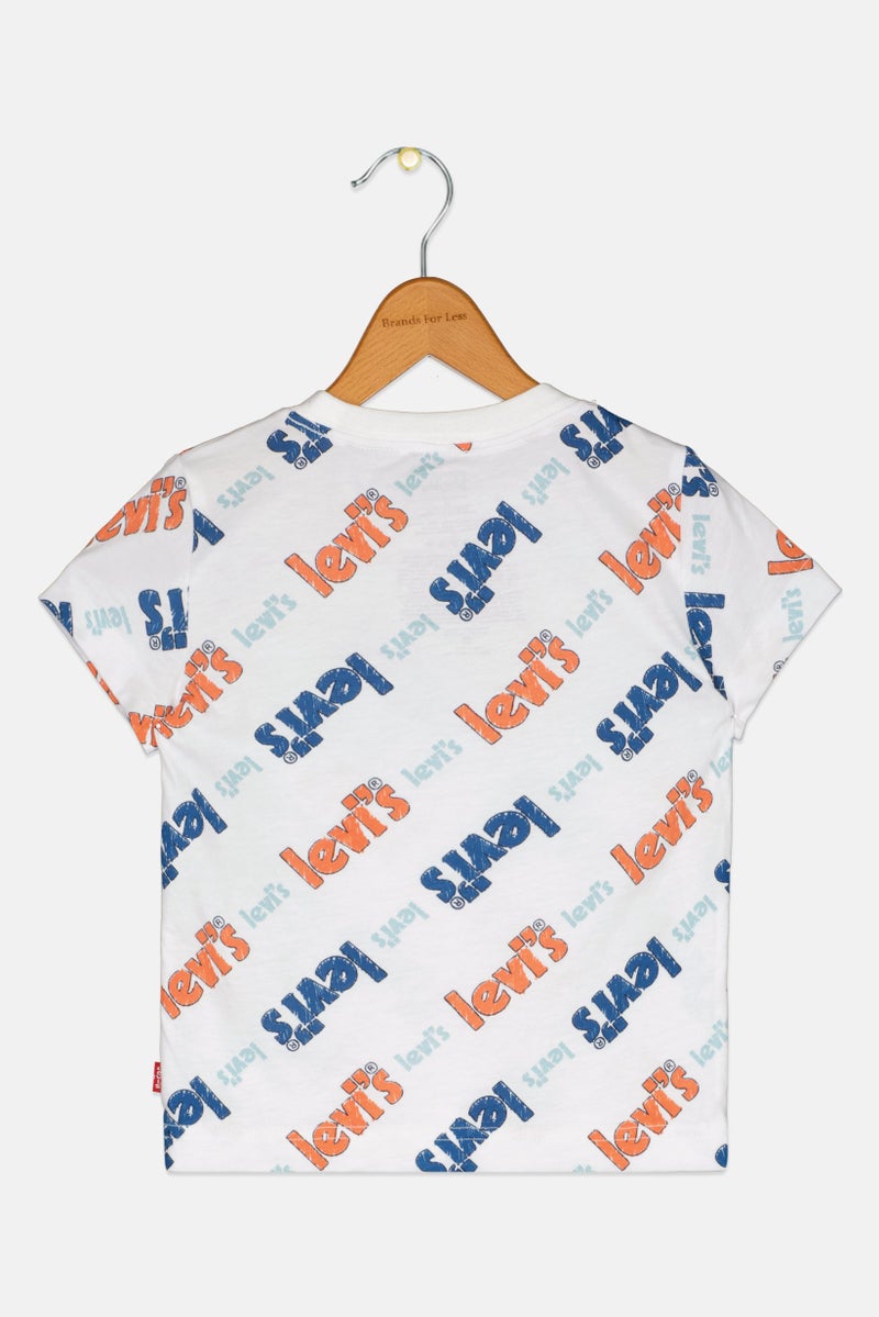 Levi's Toddlers Boy Crew Neck Graphic Print Short Sleeve T-Shirt, Multicolor - Image 2