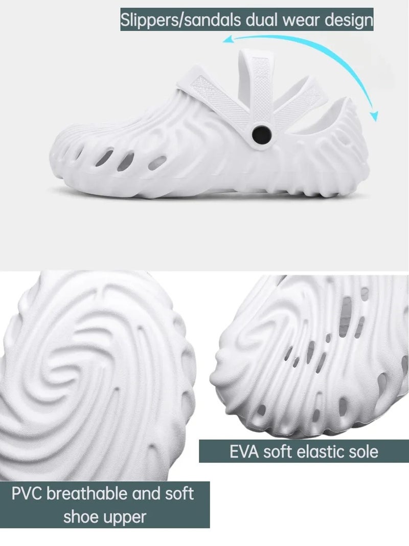 Men's Breathable Clogs Sandals, Dual-Wear Closed-Toe Slides, EVA Soft Sole Beach & Summer Casual Shoes, Lightweight Non-Slip Footwear for Men - Image 4