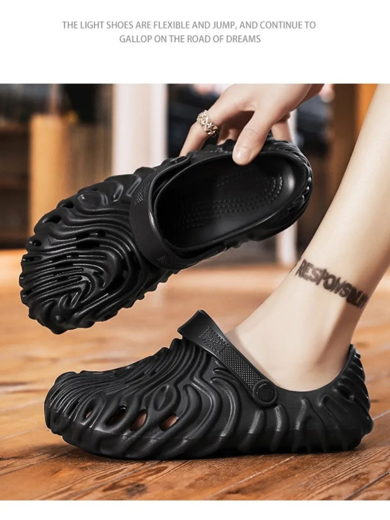 Men's Breathable Clogs Sandals, Dual-Wear Closed-Toe Slides, EVA Soft Sole Beach & Summer Casual Shoes, Lightweight Non-Slip Footwear for Men - Image 3