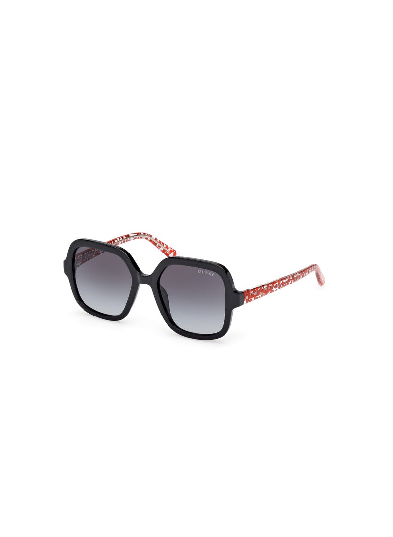 GUESS FULL RIM GIRLS SQUARE BLACK INJECTED SUNGLASSES - Image 1