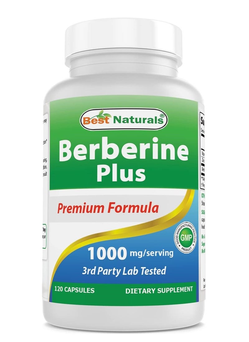 Best Naturals Berberine Plus 1000mg 120 Capsules 