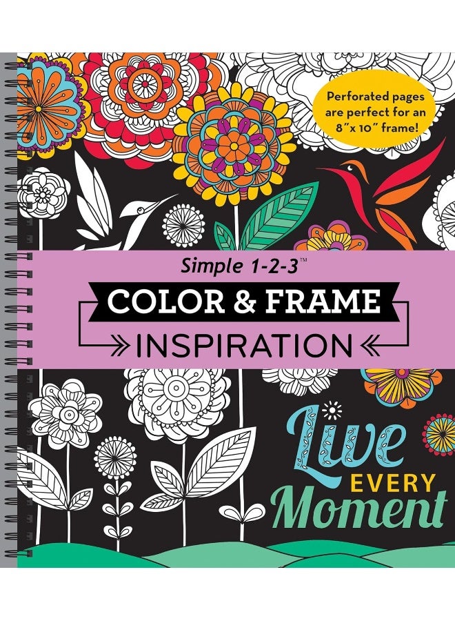 Publications International Color & Frame - Inspiration (Adult Coloring Book)  - Image 1