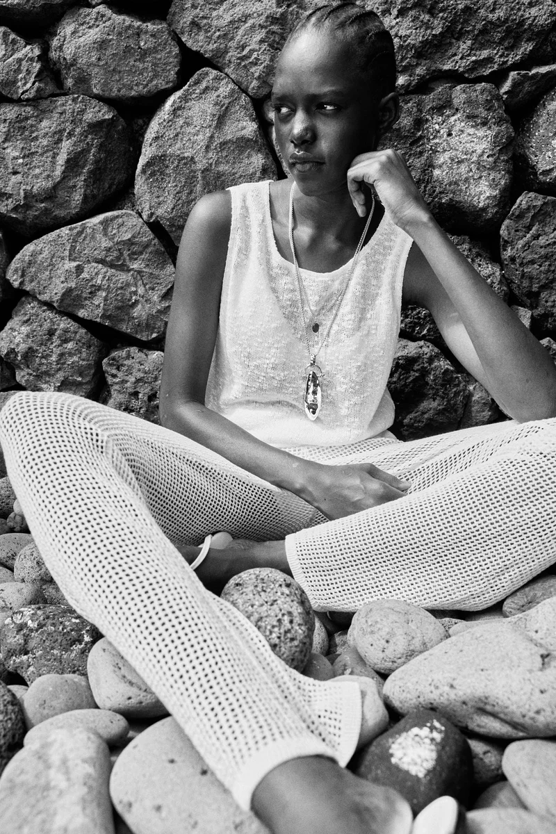 H&M Textured-knit vest top