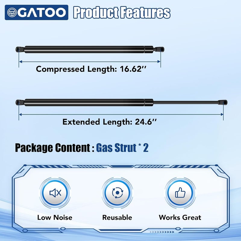 OGATOO Rear Hatch Lift Support Shocks Struts for Honda CR-V 2007-2011 - Image 3