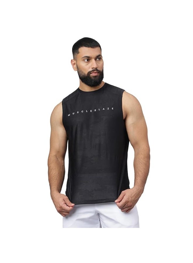 MuscleBlaze Camo Dry-Fit Delt Tank for Men-XL - Image 1