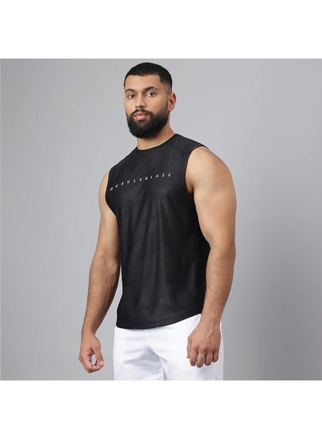 MuscleBlaze Camo Dry-Fit Delt Tank for Men-XL - Image 4