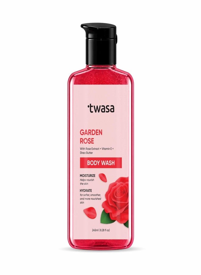 Twasa Garden Rose Body Wash with Rose Extract, Vitamin E & Shea Butter | Hydrating & Moisturizing Body Gel Wash for Skin Softening & Nourishing | Gentle Deep Cleansing Shower Gel for Men & Women | 245ml - Image 1