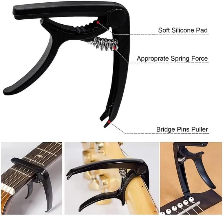21-inch Soprano Ukulele Professional Starter Set – Black - Image 5