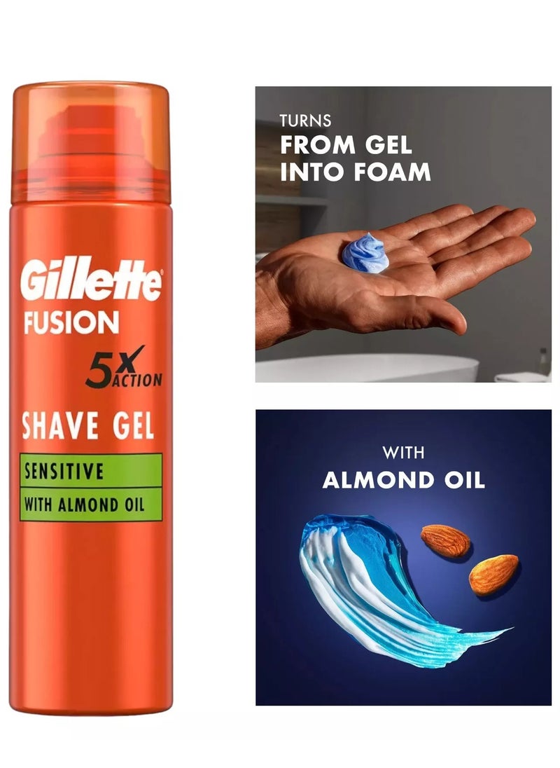 Gillette Fusion5 Ultra Sensitive Shaving Gel 200 ml
