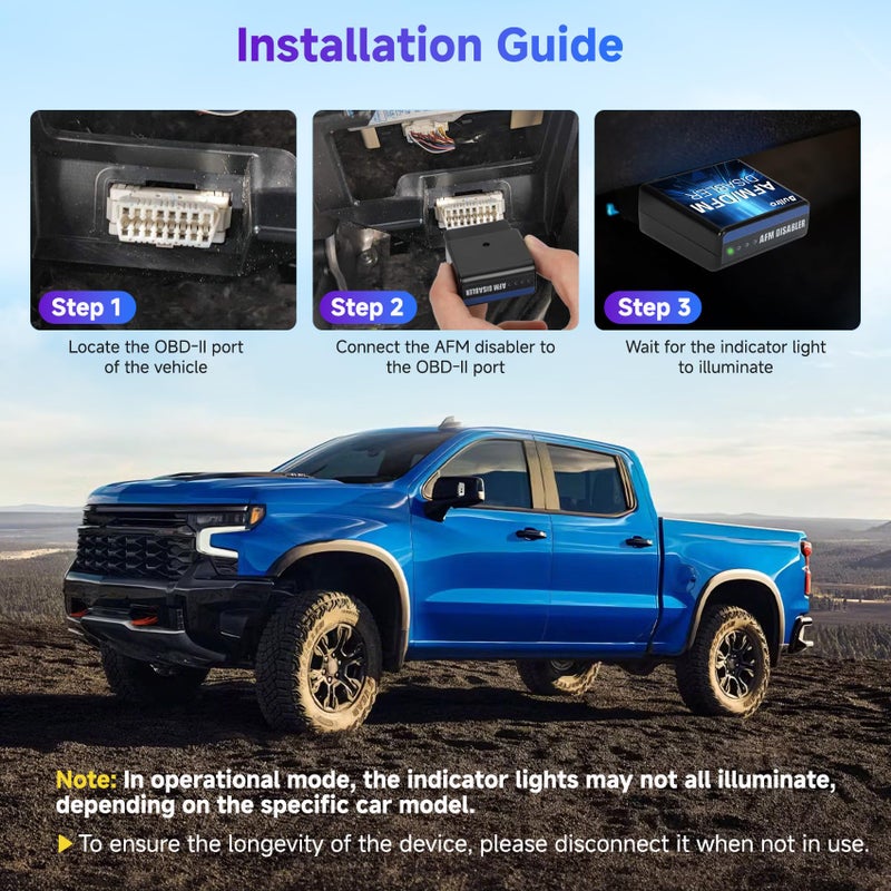 Bullro Active Fuel Management AFM/DFM Disable Device, DOD Delite 5.3 Kit for Chevrolet Silverado 1500 5.3L 2010-2018, Compatible with GM V6 V8 Engines - Image 3