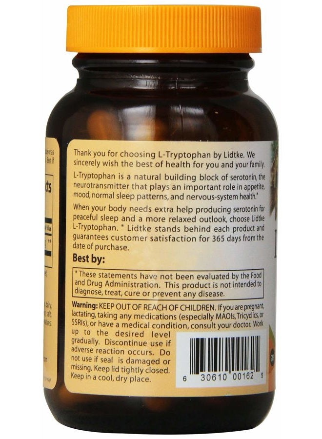 Lidtke Technologies L-Tryptophan Capsules, 60 Count - Image 2