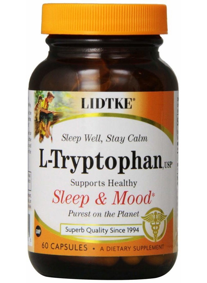Lidtke Technologies L-Tryptophan Capsules, 60 Count - Image 1