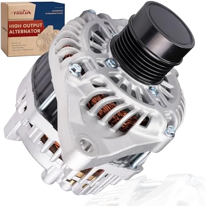TSSLIIN High Output Alternator for/Dodge Avenger Caliber 2007-2013 For/Jeep Compass Patriot 2007-2017 For/Chrysler 200 Sebring, 12V 115Amp 6 Groove Pulley Upgraded OE# 04801323AB 11231N - Image 1