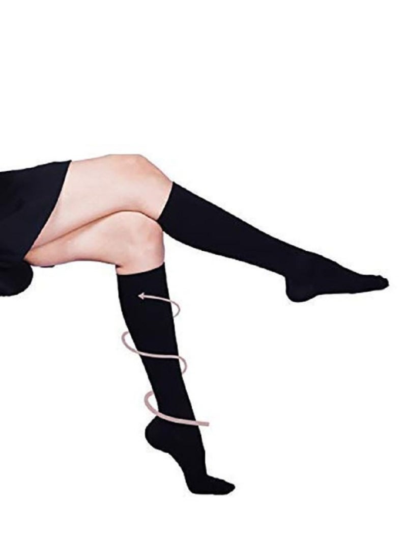 Lana Warm Knee High Socks for Women, Cotton Thermal Socks for Hiking Skiing, Winter Gifts - Image 4