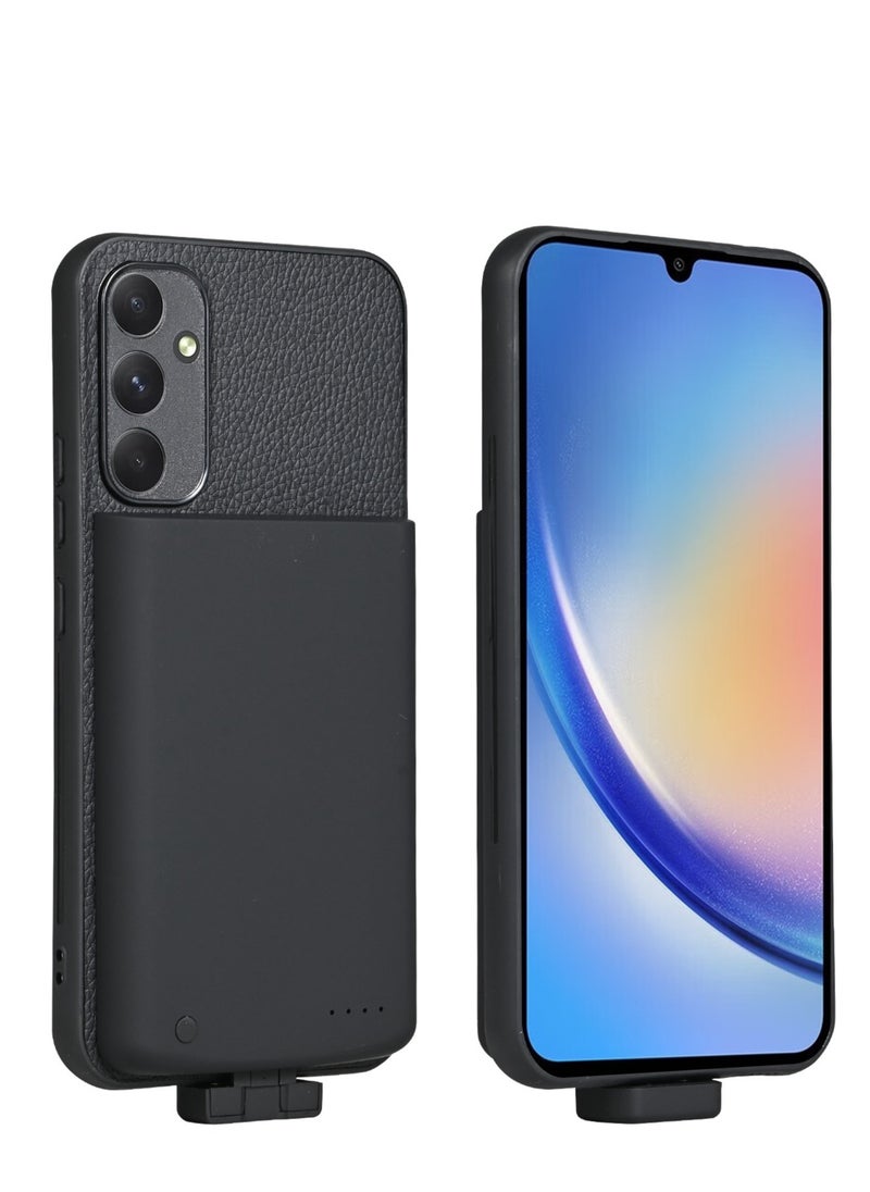 GULFLINK High Capacity 5000mah Battery Case Phone Fast Charging Power Bank for Samsung A34 5G Battery Case  - Image 1