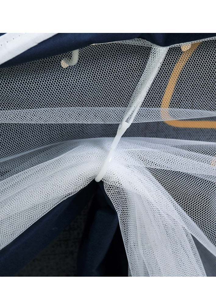 Bluejw Bed Canopy Tents Curtain Blackout Single Bed Tent Student Shading Cloth Canopy Dormitory Mosquito Net Sleep Privacy Protection with Frame for Children Bedroom With Cute Cartoon Mouse Pattern - Image 4