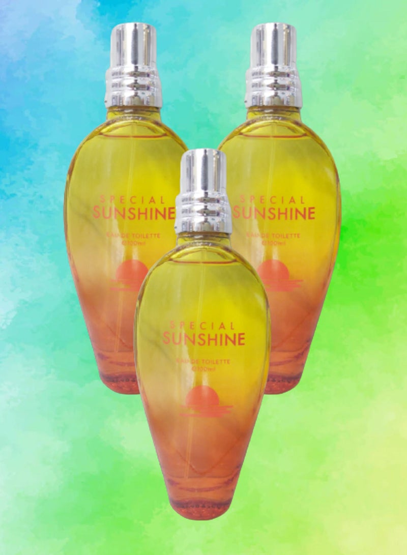 صن شاين 3 قطع عطر صن شاين الخاص 100 مل EDT - Image 1