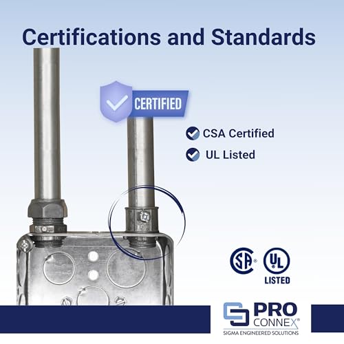 SIGMA ENGINEERED SOLUTIONS ProConnex TC-501 EMT Set Screw Connector 1/2" 50-Pack - Image 2