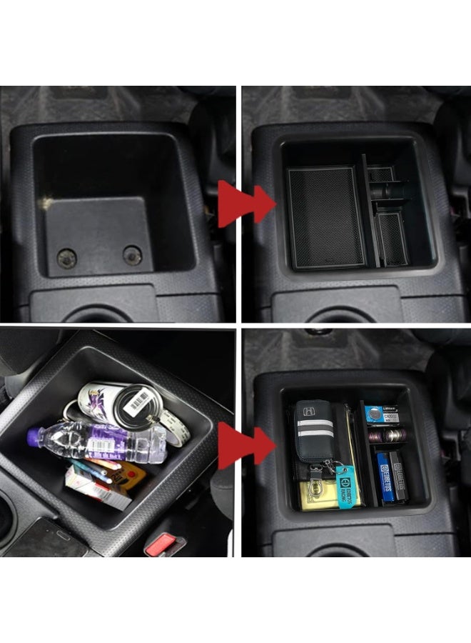 KISSUN Center Console Organizer Tray Compatible with Toyota FJ Cruiser Accessories 2007-2021 2018 2019 2020 Interior Secondary Armrest Storage Box Insert Tray,Black - Image 4