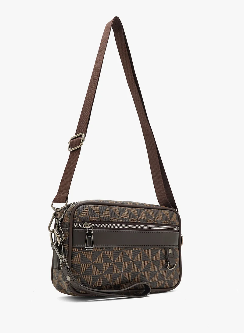 Robert Wood Printed Casual Crossbody Mesenger Bag